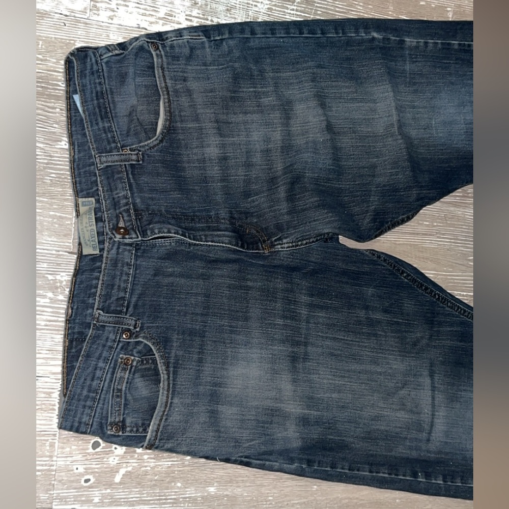 Wrangler Dark Blue Relaxed Fit Jeans